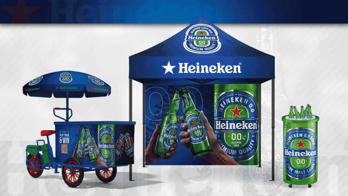 Heineken 0.0 — Tent & Bike